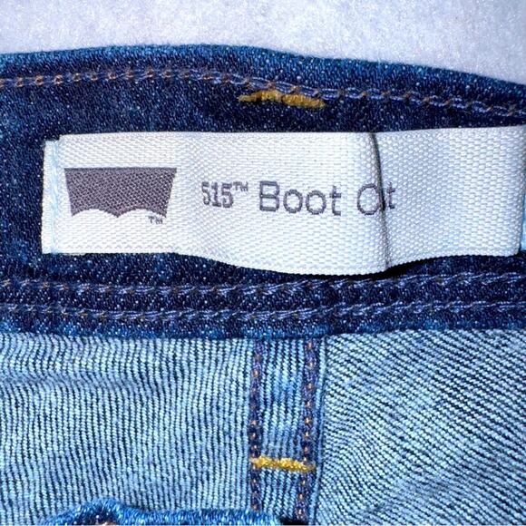 EUC Women’s Levi’s 515 Boot Cut Jeans size 10 Short Dark Wash - Picture 5 of 6